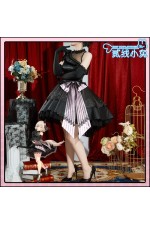 2XXT Cosplay Uma Musume Pretty Derby Curren Chan Ma Chérie of the New Moon Black Dress Cosplay Costume